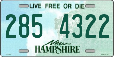 NH license plate 2854322