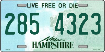 NH license plate 2854323