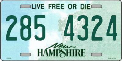 NH license plate 2854324