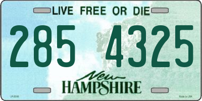 NH license plate 2854325