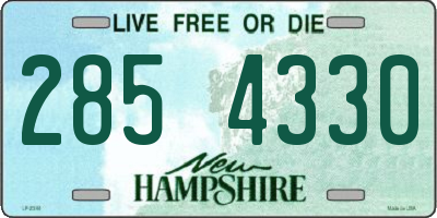 NH license plate 2854330