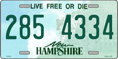 NH license plate 2854334
