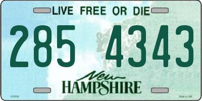 NH license plate 2854343