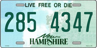 NH license plate 2854347