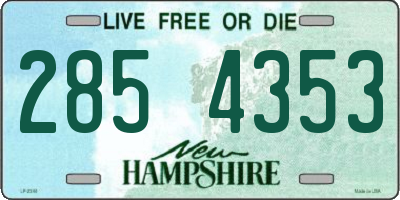 NH license plate 2854353