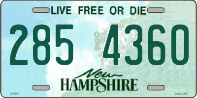 NH license plate 2854360