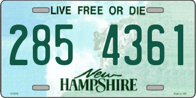 NH license plate 2854361