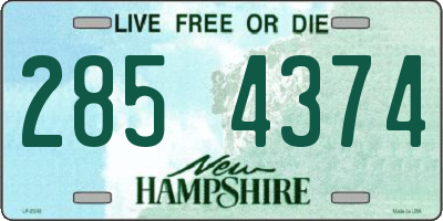 NH license plate 2854374