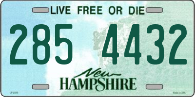 NH license plate 2854432