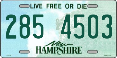 NH license plate 2854503