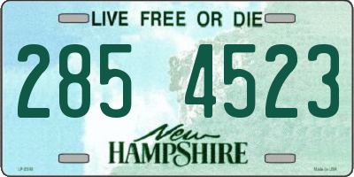 NH license plate 2854523
