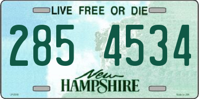 NH license plate 2854534