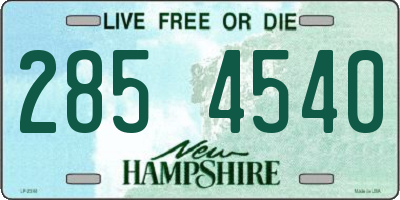 NH license plate 2854540