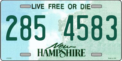 NH license plate 2854583