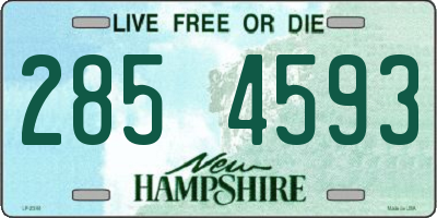 NH license plate 2854593