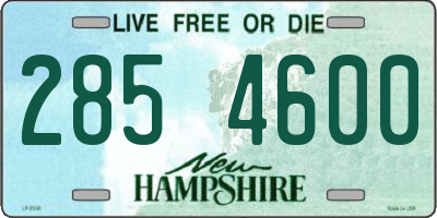 NH license plate 2854600