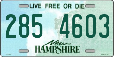 NH license plate 2854603