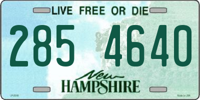 NH license plate 2854640