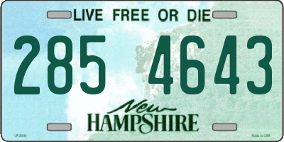 NH license plate 2854643