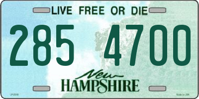 NH license plate 2854700