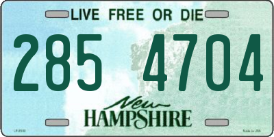 NH license plate 2854704