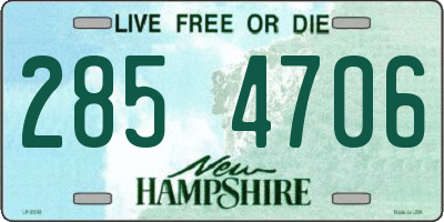 NH license plate 2854706