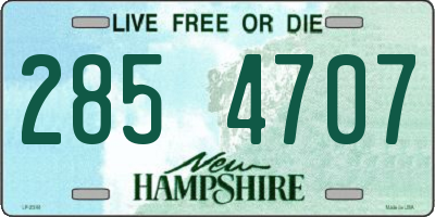 NH license plate 2854707