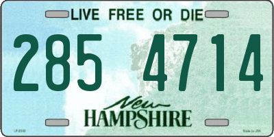 NH license plate 2854714