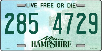 NH license plate 2854729