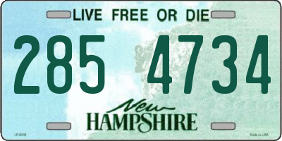 NH license plate 2854734