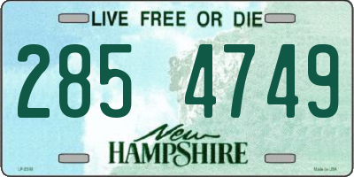 NH license plate 2854749