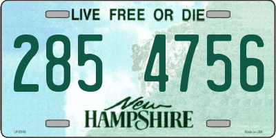 NH license plate 2854756