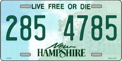 NH license plate 2854785