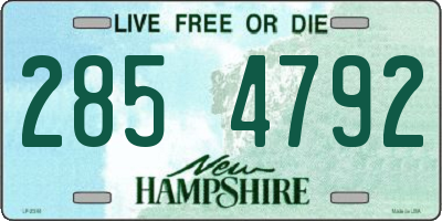 NH license plate 2854792
