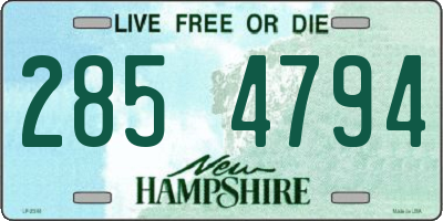NH license plate 2854794