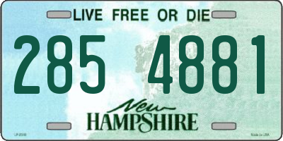 NH license plate 2854881