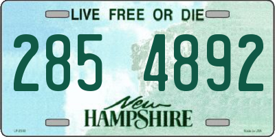 NH license plate 2854892