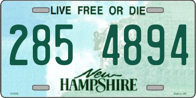 NH license plate 2854894