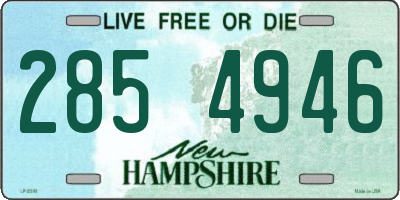 NH license plate 2854946