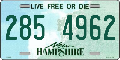 NH license plate 2854962