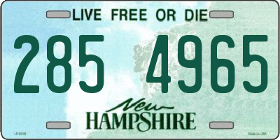 NH license plate 2854965