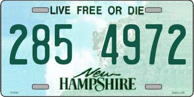 NH license plate 2854972