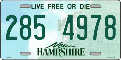 NH license plate 2854978