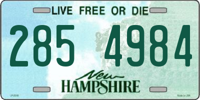 NH license plate 2854984