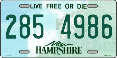 NH license plate 2854986