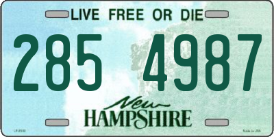 NH license plate 2854987