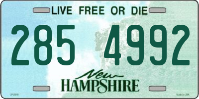 NH license plate 2854992