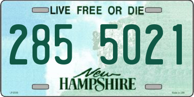 NH license plate 2855021