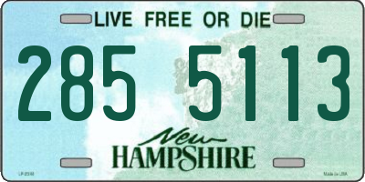 NH license plate 2855113