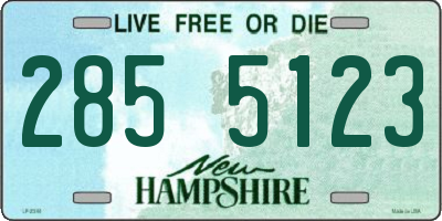 NH license plate 2855123